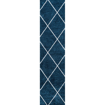 Cole Minimalist Diamond Trellis Area Rug